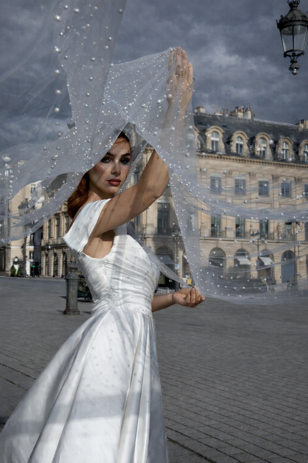 Private bridal fitting bij Place Vendôme